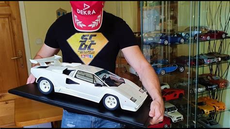 unboxing of Lamborghini Countach 5000 Quattrovalvole 1:8 GT SPIRIT ...