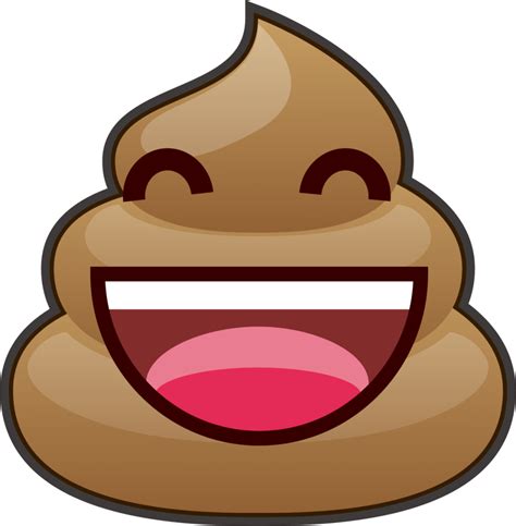 Smiling Cold Sweat Poop Emoji Rubber Stamp Emoji Colo - vrogue.co