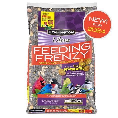 Pennington Ultra Feeding Frenzy Blend Dry Wild Bird Feed and Seed, 2.5