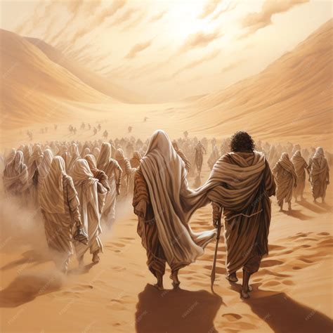 Guiado por la fe y el llamado divino, moisés guía a los judíos