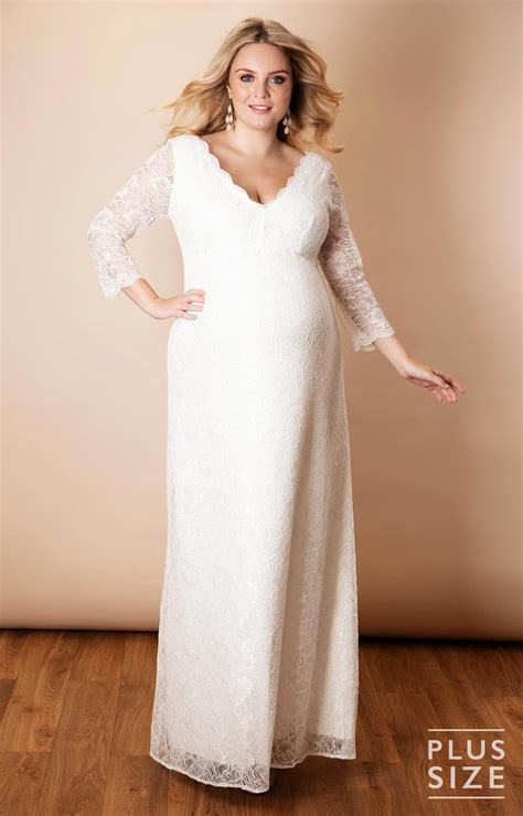 cream color plus size dresses 9