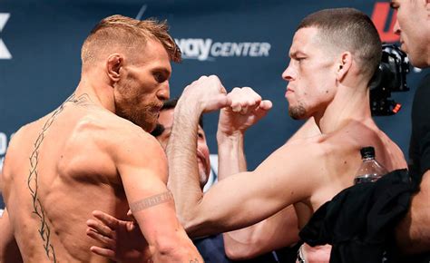 Conor McGregor versus Nate Diaz MMA Photo