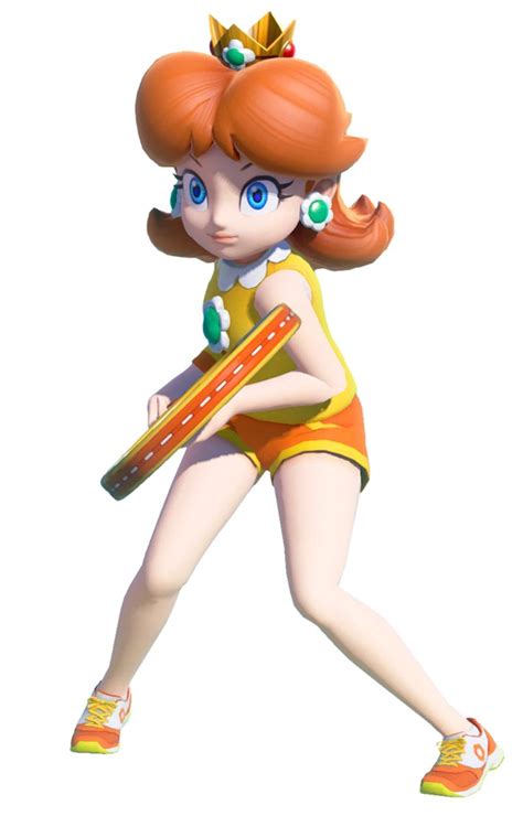 Daisy Render - Mario Tennis Aces Art Gallery | Princess peach mario ...