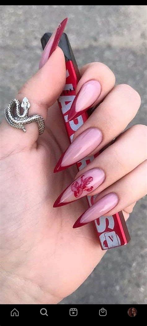Trendy nail art 2023 | Long acrylic nails, Grunge nails, Trendy nails
