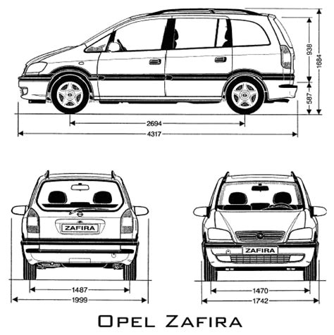 opel zafira a rozměry – Opel Astra a Zafira klub