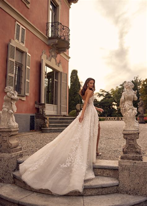 Basque-Waist Shimmer Tulle Ball Gown | Kleinfeld Bridal