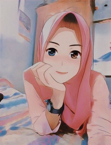 anime cute wallpaperr kartun muslimah seni krayon kartun hijab animasi