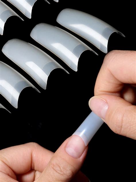 500pcs/box French False Nails Artificial Half Cover Fake Tips Acrylic