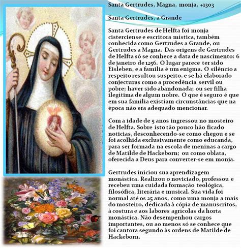 Oração A Santa Gertrudes - Comunidade Católica Milagre da Vida: SANTA GERTRUDES