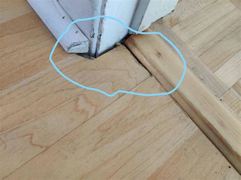 How can I fill floor gaps near the door and gaps in parquet units