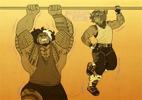 mauga and venture (overwatch and 1 more) drawn by zandiiangelspit
