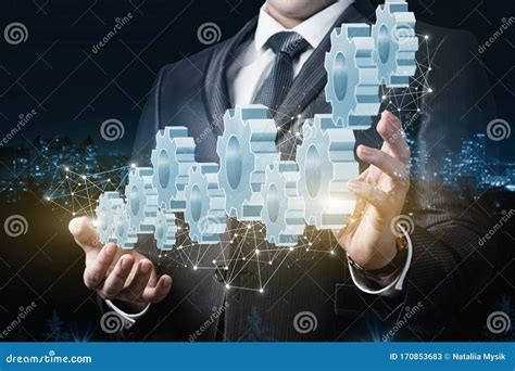 business process automation  workflow improvement stock image