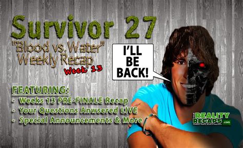 Your Reality Recaps: Survivor: “Blood vs. Water” Episode 13 Recap!