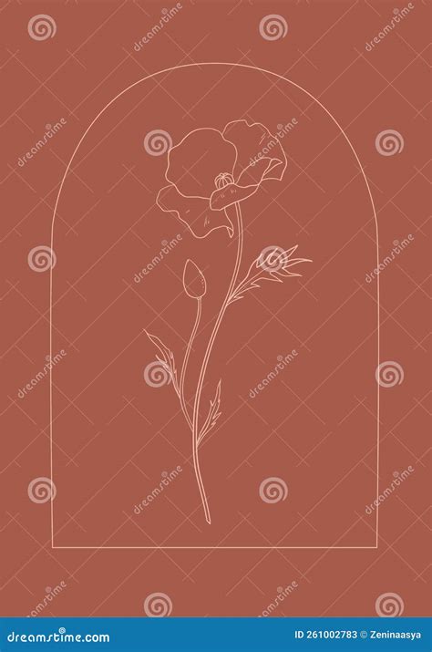 Beautiful Vector Clip Art Poppy Flower Stock Illustration. Stock Vector - Illustration of floral ...