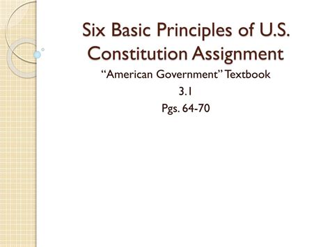 basic principles   constitution assignment powerpoint