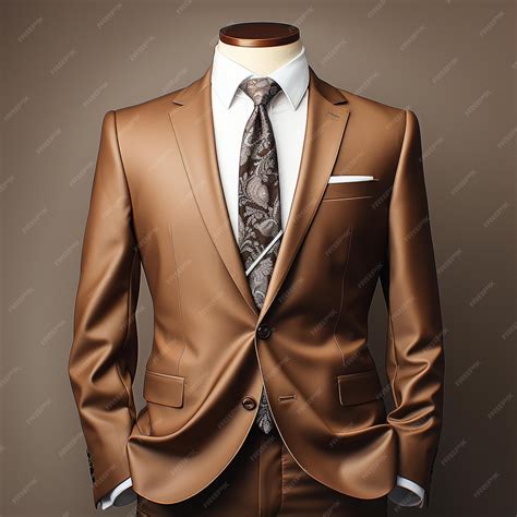 Premium AI Image | Mans suit realistic composition with smart costume