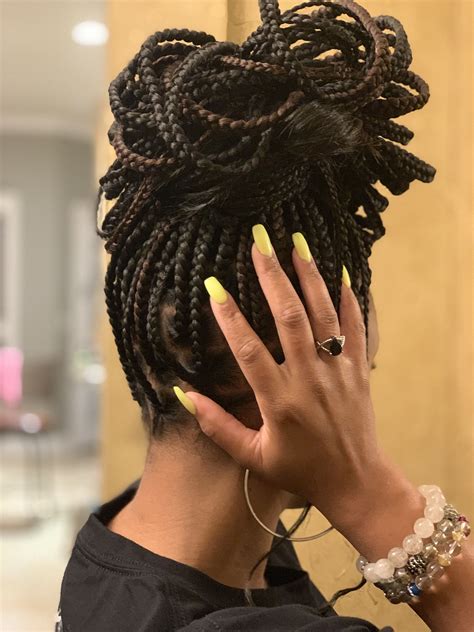 Braided bun | Braided bun hairstyles, Messy bun with braid, Braid styles