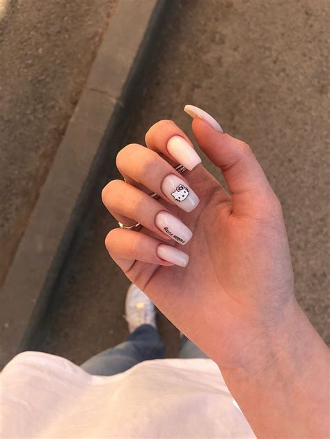 маникюр hello kitty 🐈‍⬛ | Nagelpflege, Nägel, Nägel ideen