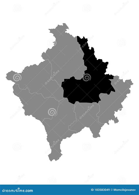District Of Pristina Republic Of Kosovo And Metohija, Districts Of