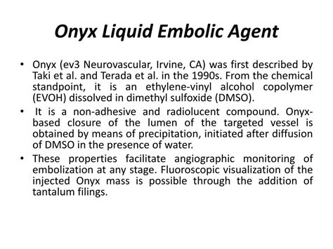 onyx   embolization  cns vascular lesions  pediatric