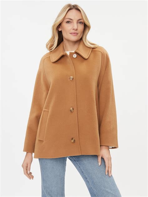 Marella Вълнено палто Dalmata 2330860836200 Кафяв Regular Fit | Modivo.bg