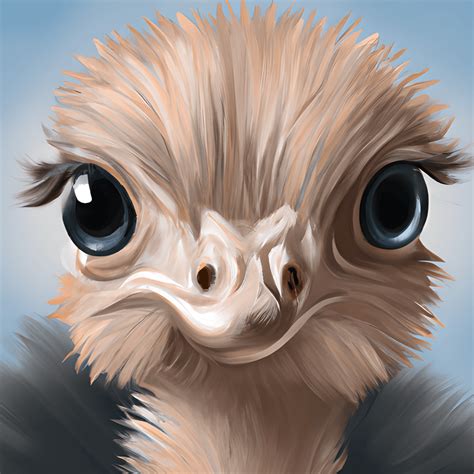 cute ostrich