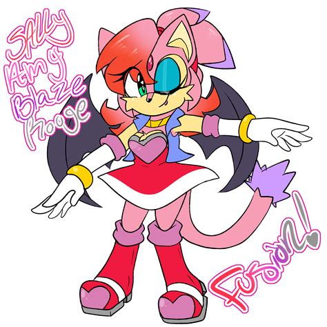 Fusion of Sally,Amy,Blaze, and Rouge by yoshiyoshi700 on DeviantArt