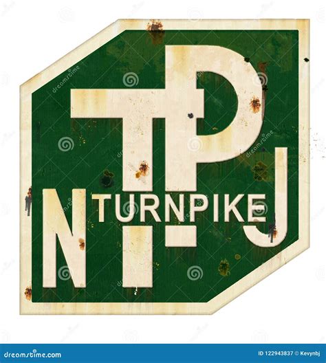 New Jersey Turnpike Sign Grunge Stock Image - Image of fort, houston