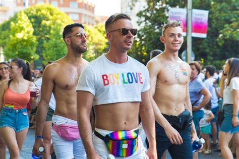Madrid, Spain - 07 July 2019 - Gay Pride, Orgullo Gay Parade Editorial ...