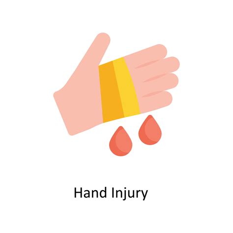 hand injury vector flat icons simple stock illustration stock