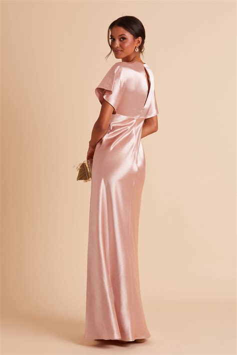 rose gold and gold bridesmaid dresses