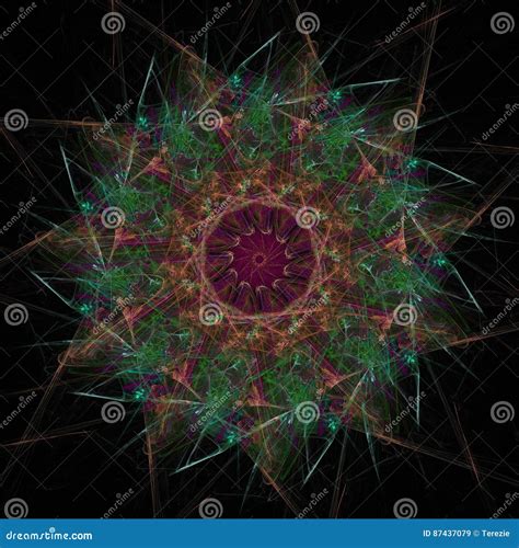 Fractal background stock illustration. Illustration of curve - 87437079