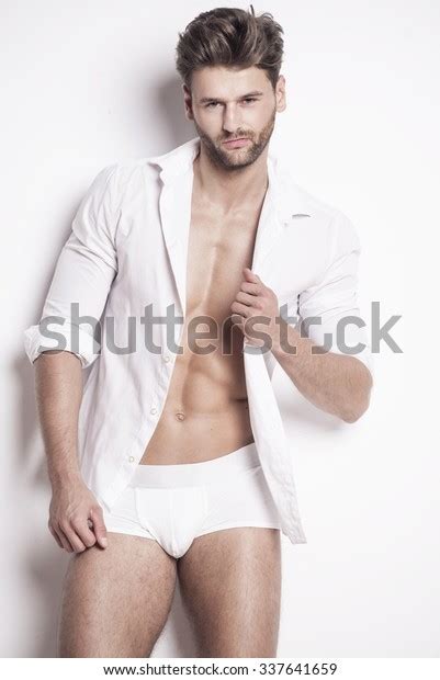 Goodlooking Man White Underwear Stock Photo 337641659 | Shutterstock