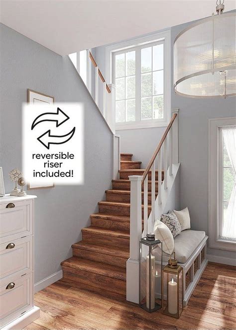 gunstock  matte laminate retread stairs stairs renovation diy