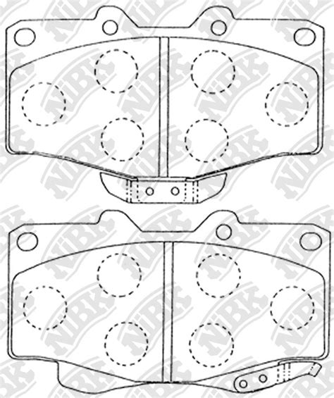 toyot   brake pad set disc brake  toyot