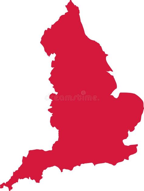 england map vector stock vector illustration  contour