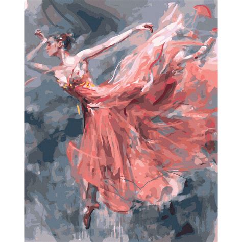 Комплект рисуване по номера, ColorBox, Балет, 40x50 см, памучно платно ...