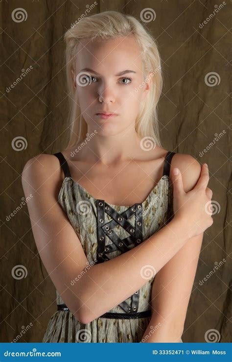 Intense Gaze stock image. Image of beauty, girl, platinum - 33352471