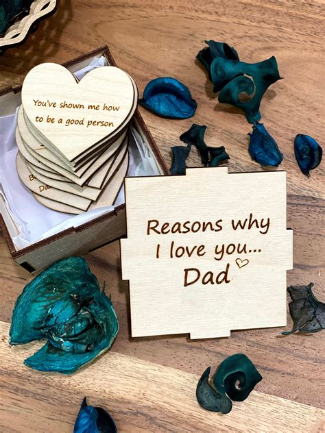 10 Reasons Why I Love You - Father's Day - Gift for Dad - Hearts