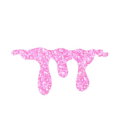 Pink Glitter Dripping 13528653 PNG