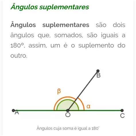 O Que Sao Angulos Suplementares - ÂNGULOS SUPLEMENTARES | Ensino de matemática, Matematica enem, Aulas de ...