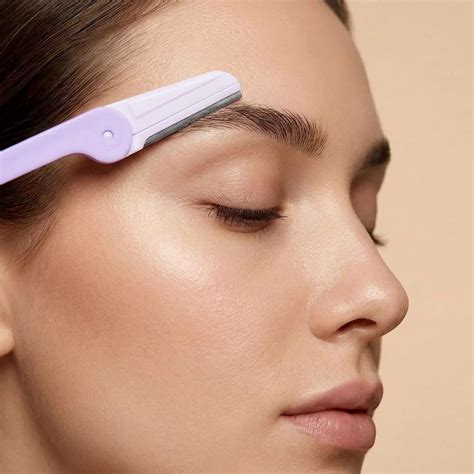 eyebrow facial hair razor   replaceable blades  rs piece