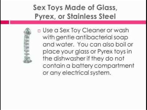 How to Clean Your Sex Toys - YouTube