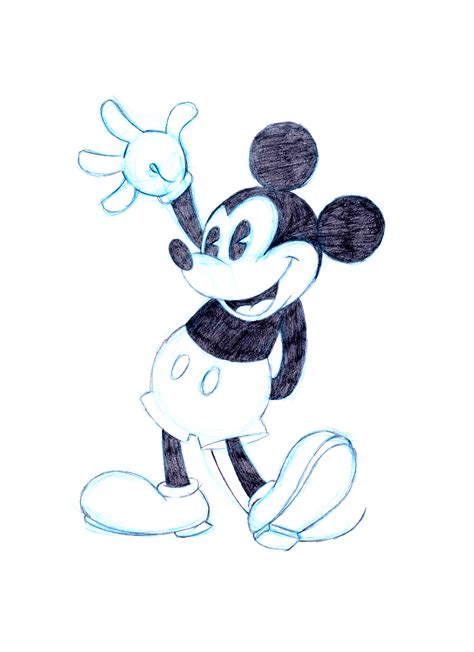 Mickey Mouse--Sketch by PadawanLinea on DeviantArt