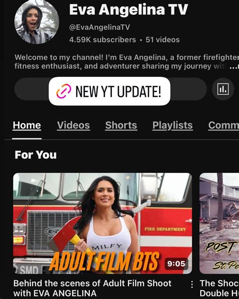 New @youtube video update! My... - EvaAngelina.Official | Facebook