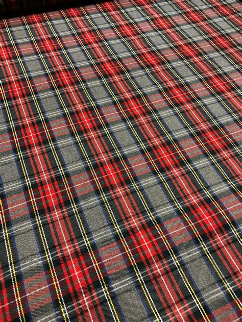 Grey and Red Tartan – Affordable Textiles