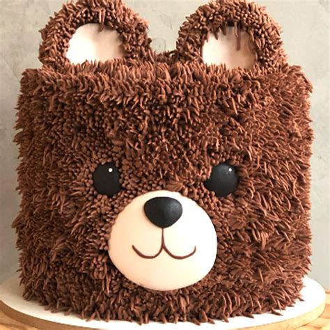 jevenis bear face baby shower cake decoration teddy bear cake topper