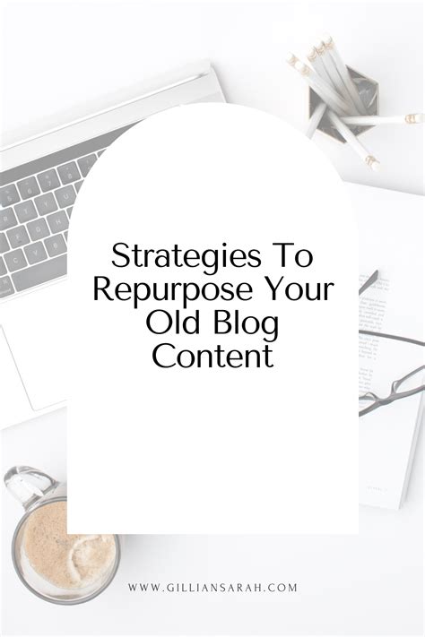 Strategies To Repurpose Your Old Blog Content - Gillian Sarah