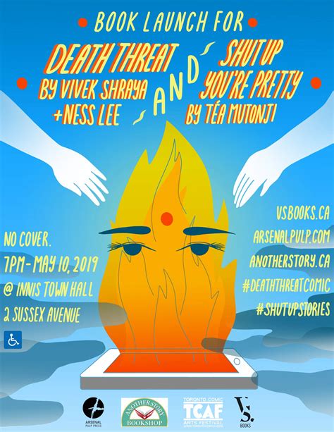 Dual Book Launch, Death Threat by Vivek Shraya and Ness Lee, Shut Up