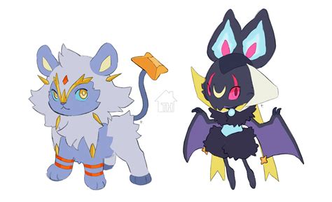 Luxio & Noibat playmates on Toyhouse